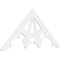 Ekena Millwork Pitch Riley Architectural Grade PVC Gable Pediment, 72"W x 33"H x 1"P (11/12) GPP072X033X100RIL - alternate 1